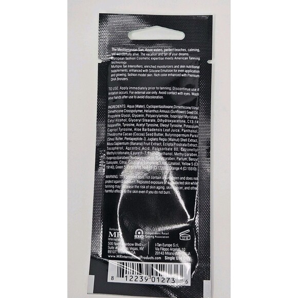 Mr International Bella Soleil Beautiful Sun Bronzer Tanning Packets Lot of 7 - Picture 3 of 3